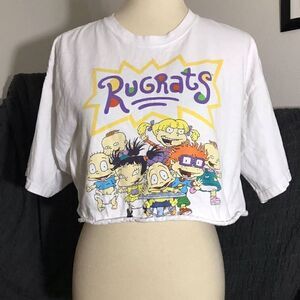 Rugrats Upcycled Cropped Tee Size Large